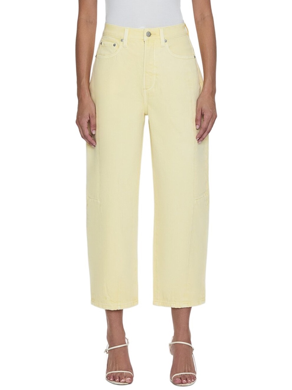Pistola Eli High Rise Arched Leg Jeans Butter Yellow Size 28 NWT